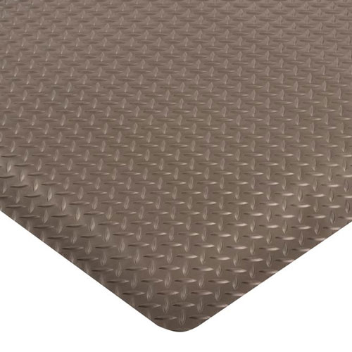 Cushion Trax Ultra Anti-Fatigue Mat 2x75 ft black close corner.
