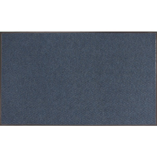 Chevron Rib Carpet Mat 3x6 Feet Slate Blue Full Mat