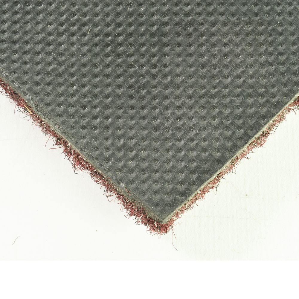 Chevron Rib Carpet Mat Backside Corner View