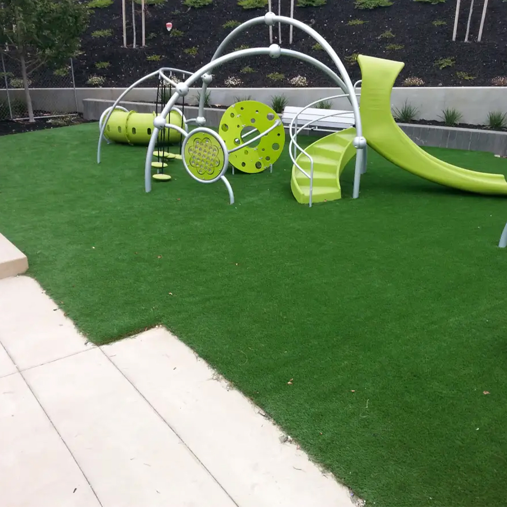artificial turf in outdoor playground