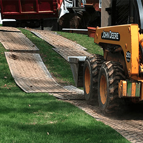 Ground Protection Mats 2x4 ft Clear Up hill skid steer