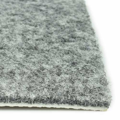 Gym Floor Carpet Tiles Gray Corner close up