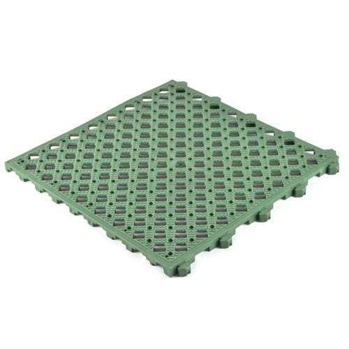 Safety Matta Perforated Green full angled.