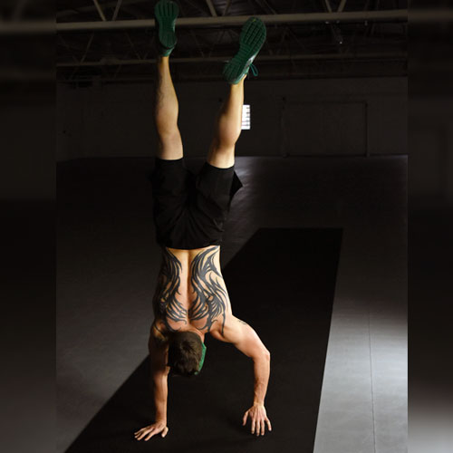 Rolled Rubber half Inch Black Pacific  handstand