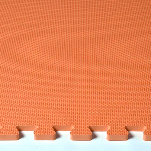 Orange Foam Tile Flooring for Hunting Blind