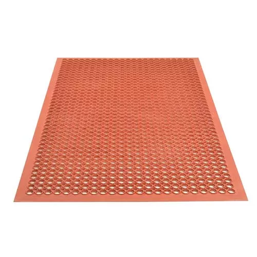 heavy duty red rubber mat for commercial kitchen