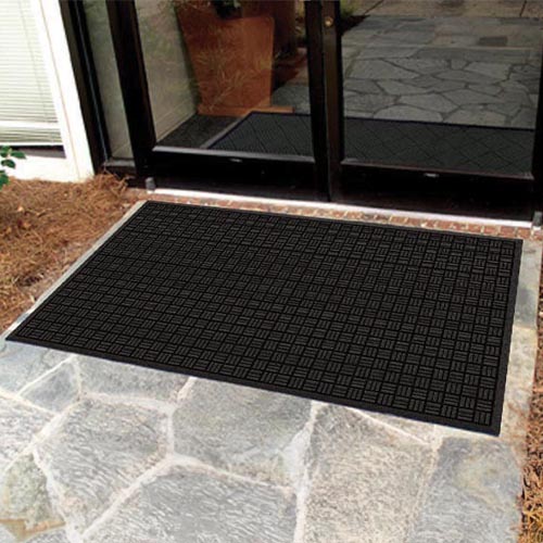 Mission Mat entrance install over stone