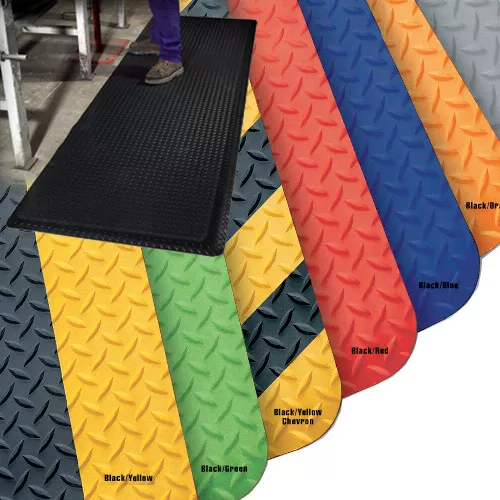 easily visible stress relief mats