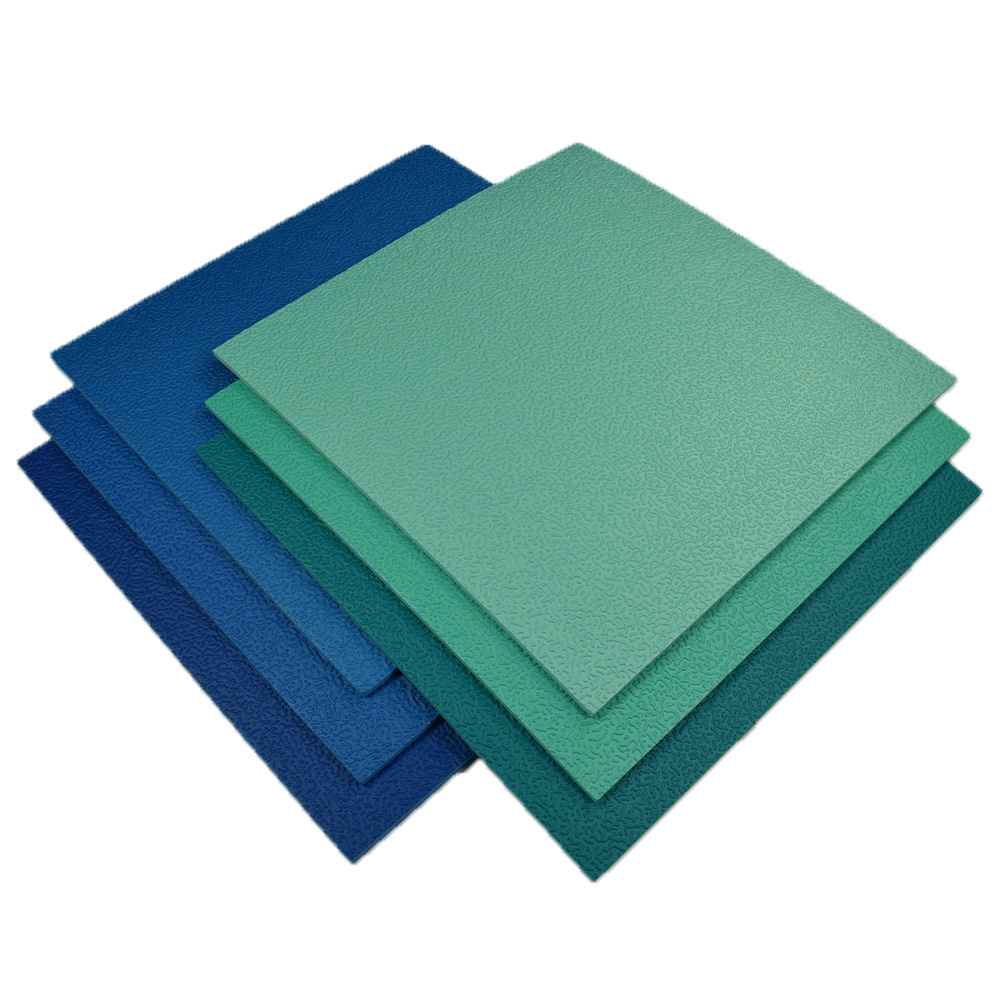 AquaTile Aquatic Flooring 3/8 Inch x 2x2 Ft. Caribbean and Coastal Color Collections side by side stacks