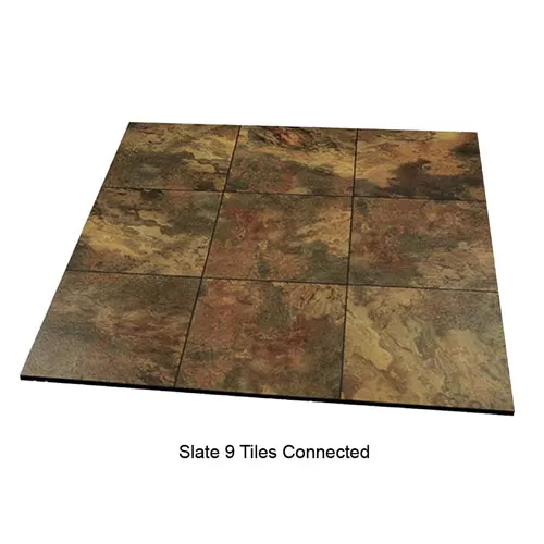 Raised Snap Together Tile for Home Bar Flooring