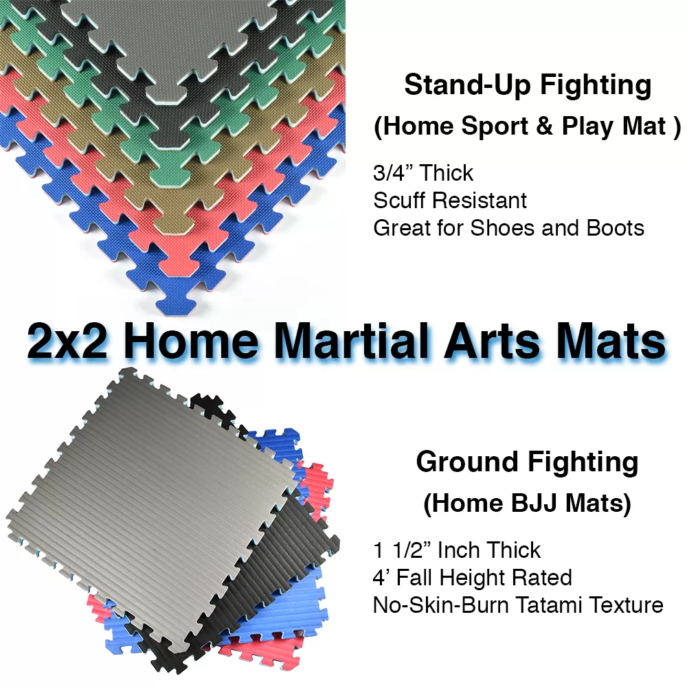 2x2 Home Martial Arts Mat Comparison