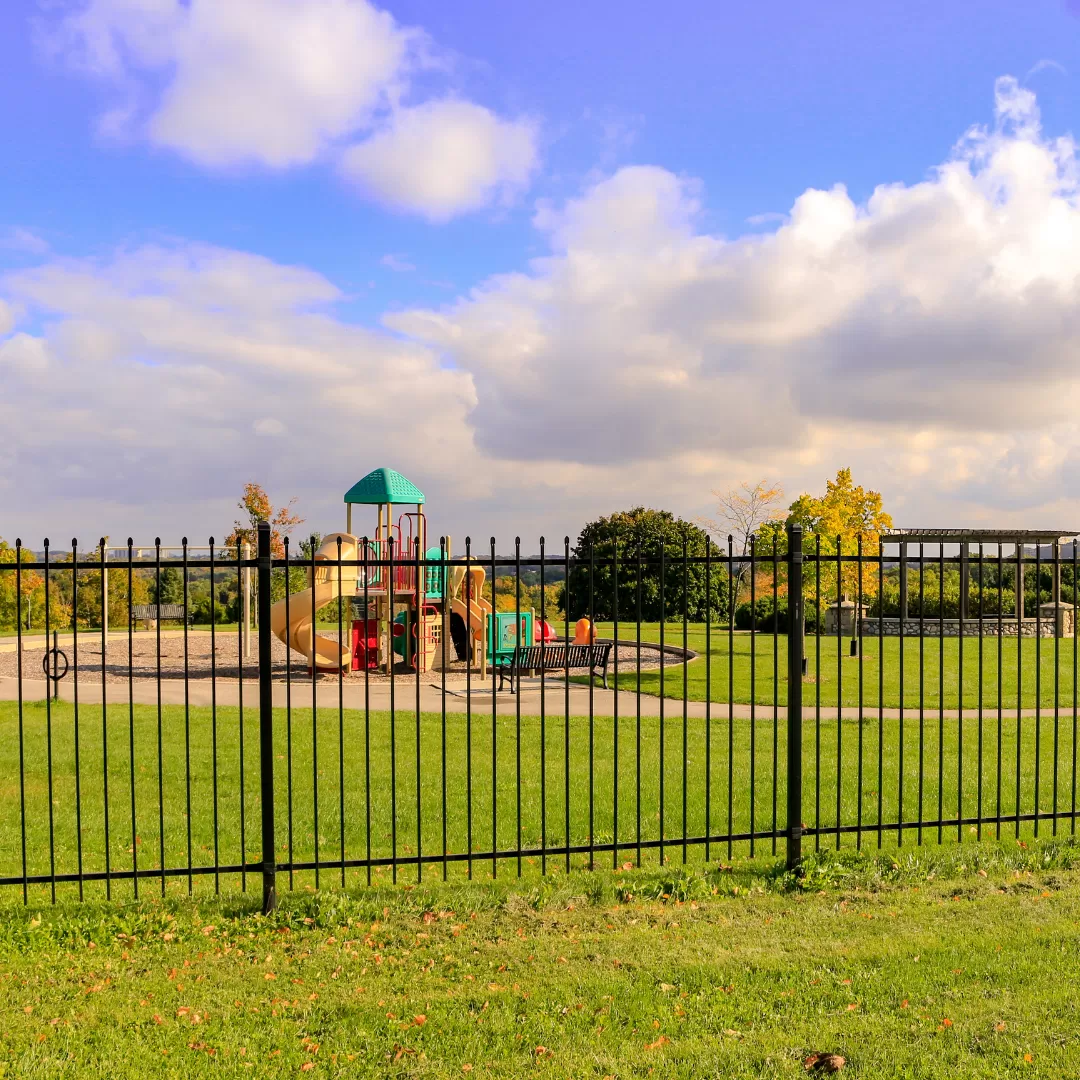 outdoor playground fence padding