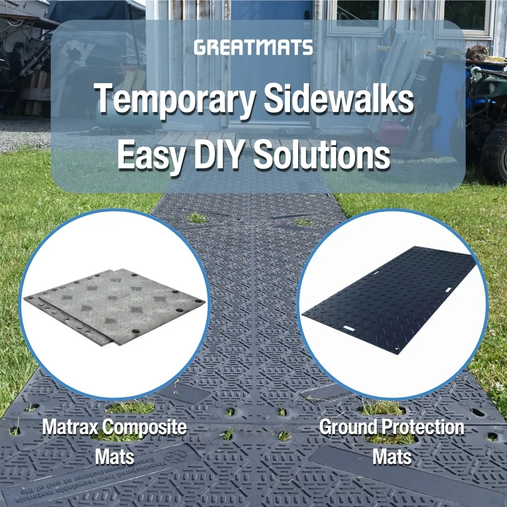 DIY Temporary and Portable Outdoor large Sidewalk Mats