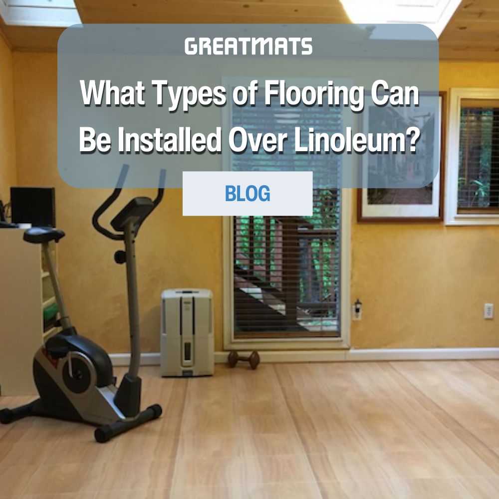 types of flooring installed over linolium