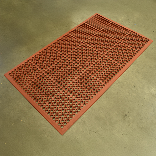 VIP Topdek Senior Red Mat 36x59.5 Inches over concrete