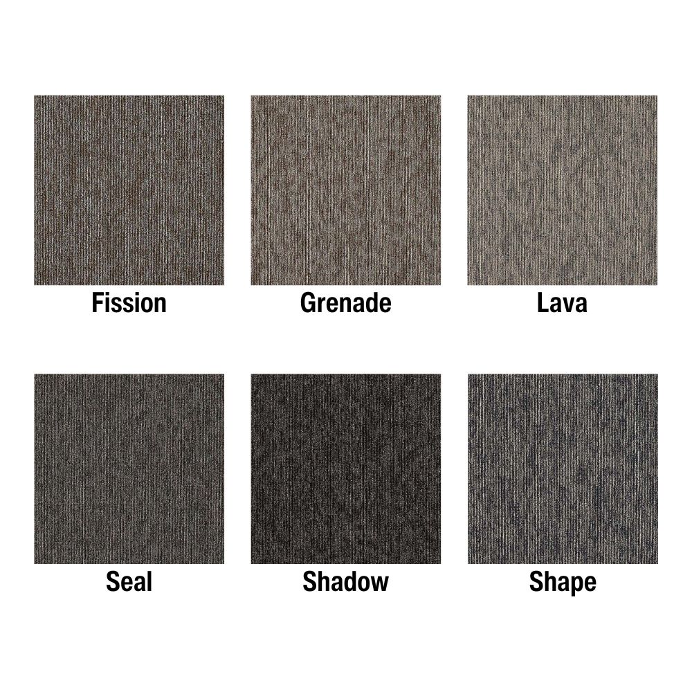 Bold Thinking Commercial Carpet Tiles 24x24 Inch Carton of 24 all colors