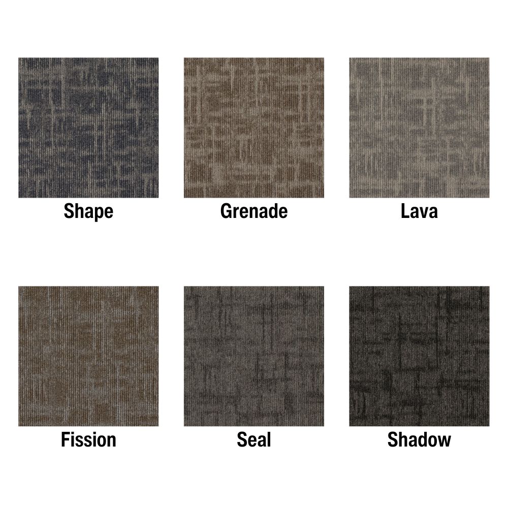 Captured Idea Commercial Carpet Tile 24x24 Inch Carton of 24 all colors