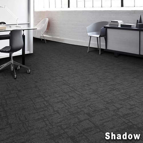 Captured Idea Commercial Carpet Tile 24x24 Inch Carton of 24 Shadow Install Monolithic