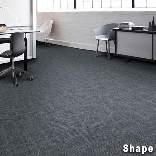 Captured Idea Commercial Carpet Tile 24x24 Inch Carton of 24 Shape Install Quarter Turn