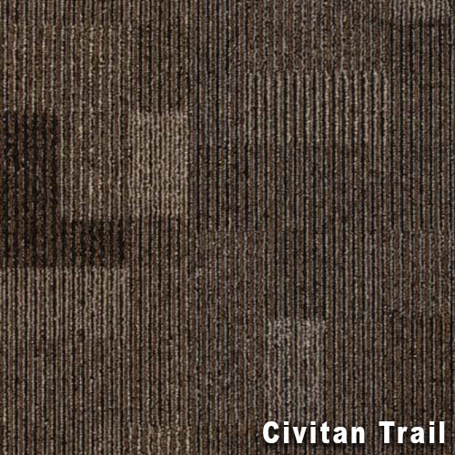Cityscope Commercial Carpet Tile 24x24 Inch Carton of 24 Civitan Trail Full