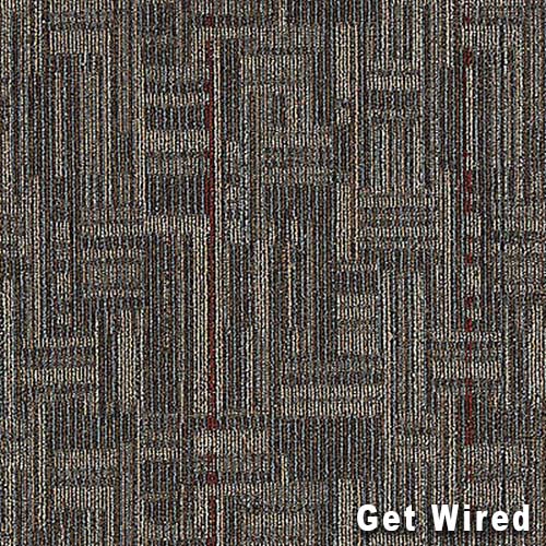 Daily Wire Commercial Carpet Tiles 24x24 Inch Carton of 24 Get Wired Full