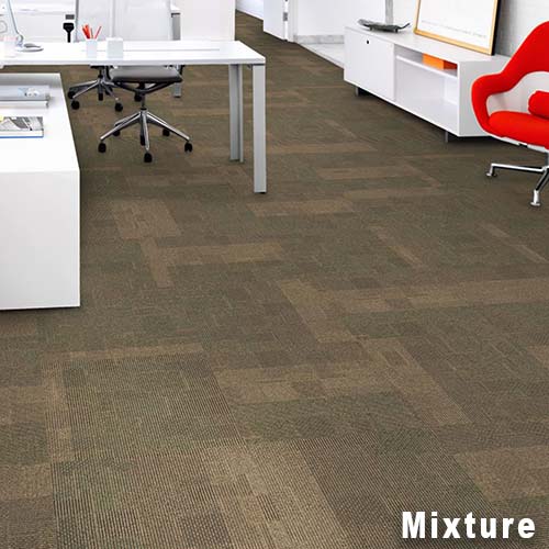 Design Medley II Commercial Carpet Tile 24x24 Inch Carton of 18 Mixture Install Multidirectional