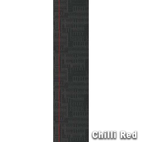 Echo Commercial Carpet Planks 12x48 Inch Carton of 14 Chili Red Full