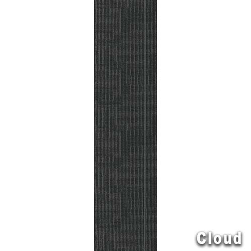 Echo Commercial Carpet Planks 12x48 Inch Carton of 14 Cloud Full