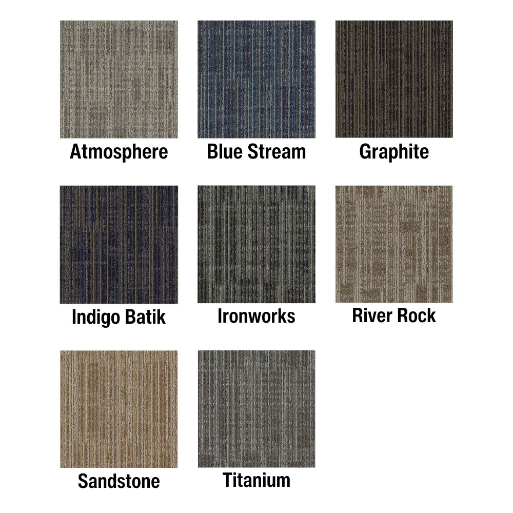 Get Moving Commercial Carpet Tiles 24x24 Inch Carton of 24 all colors