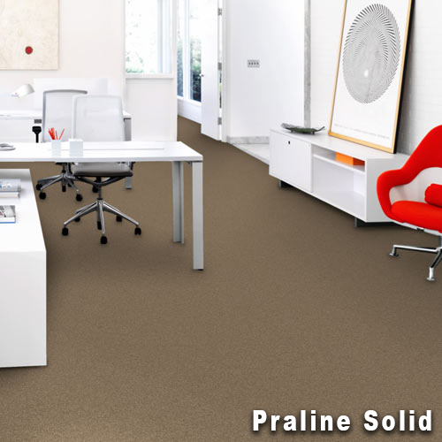 Rule Breaker Commercial Carpet Tiles praline solid install.