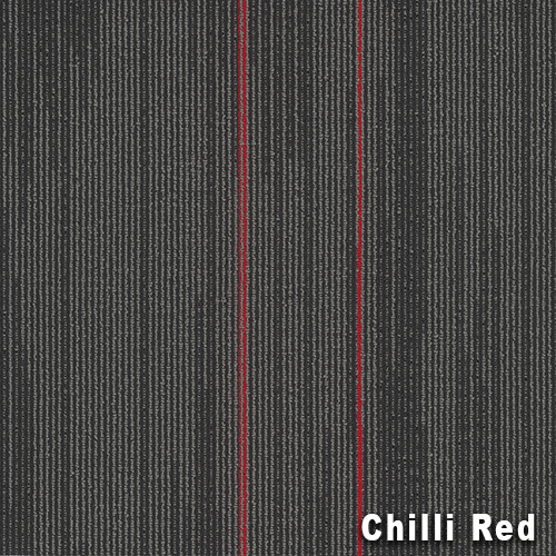 Reverb Commercial Carpet Tiles 24x24 Inch Carton of 18 Chili Red full
