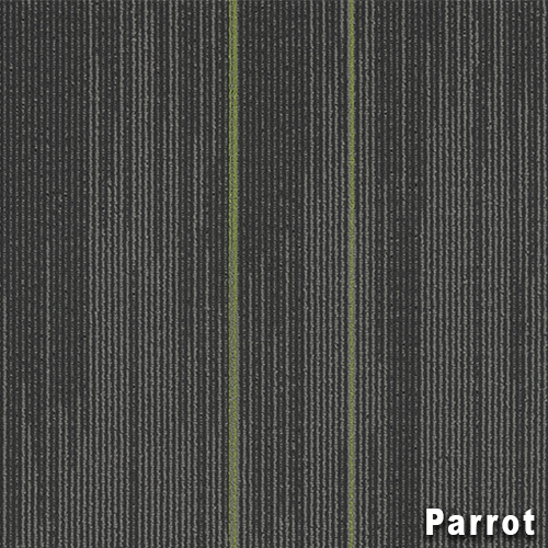 Reverb Commercial Carpet Tiles 24x24 Inch Carton of 18 Parrot full