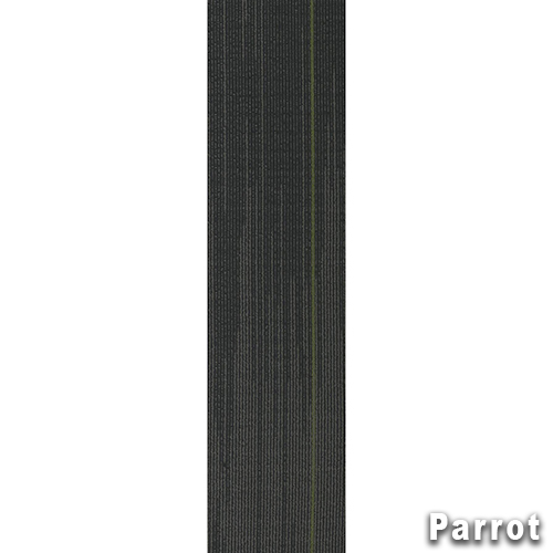 Reverb Commercial Carpet Planks 12x48  Inch Carton of 14 Parrot full