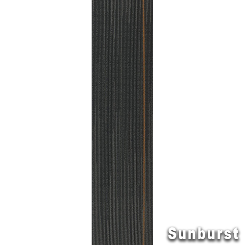 Reverb Commercial Carpet Planks 12x48  Inch Carton of 14 Sunburst full