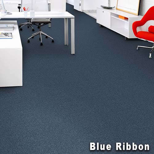 Scholarship II Commercial Carpet Tiles 24x24 Inch Carton of 18 Blue Ribbon Install Brick Ashlar