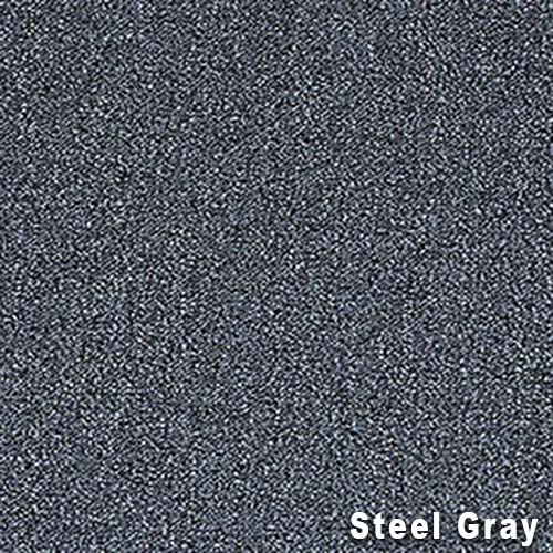 Scholarship II Commercial Carpet Tiles 24x24 Inch Carton of 18 Steel Gray Full