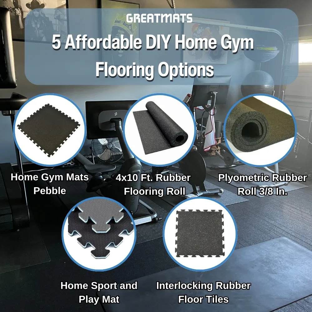 top affordable DIY home gym flooring