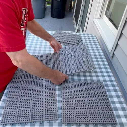 diy flooring over wood deck