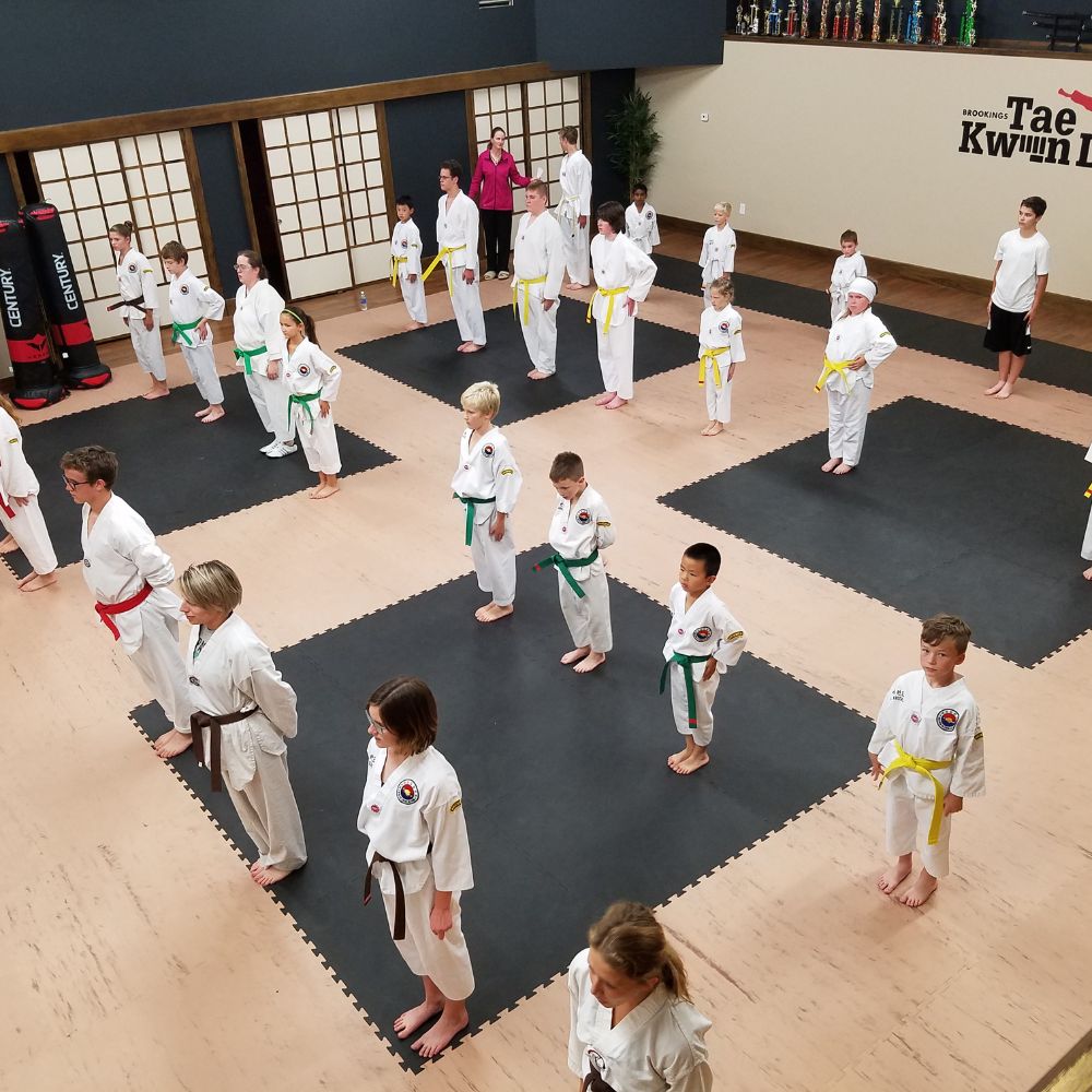 Wood Grain Taekwondo Mats at Brookings TKD