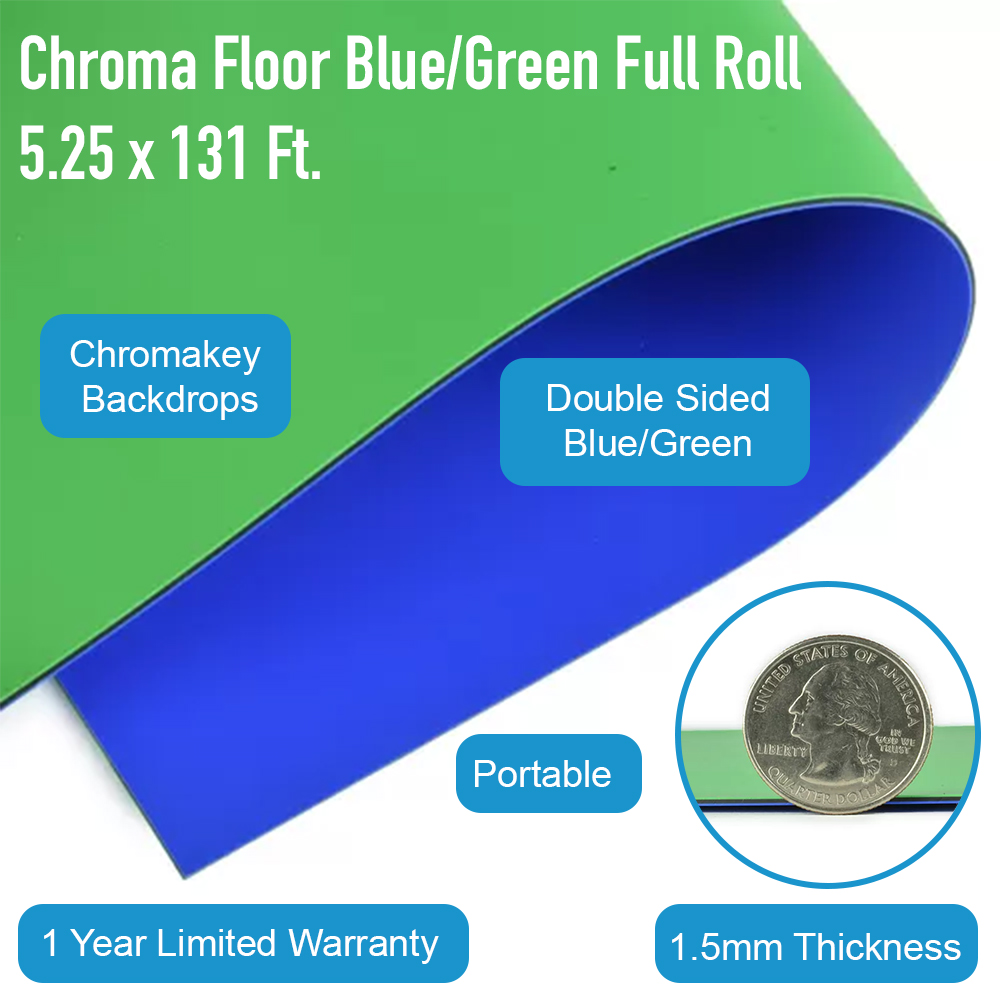  Chroma Floor Blue/Green 131 ft infographic.