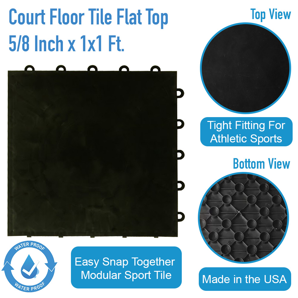 Court Floor Tile Flat Top infographic