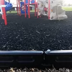 Rubber playground mulch