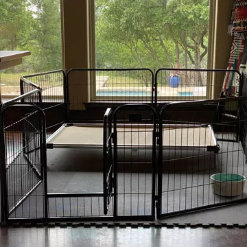 Dog playpen 2025 floor protection