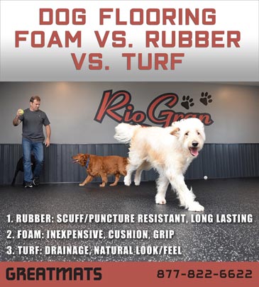 Rubber Mats vs Foam & Artificial Grass Turf For Dogs