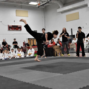 Evan Senty on Greatmats Sport Karate Mats