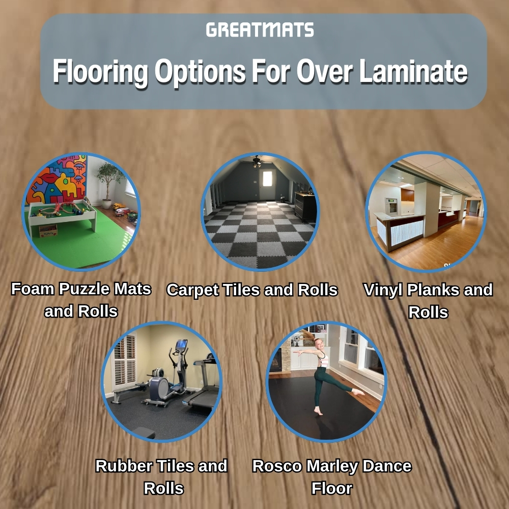 types of flooring installed over laminate