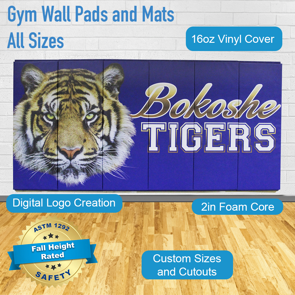 Gym Wall Pads Bokoshe Tigers infographic