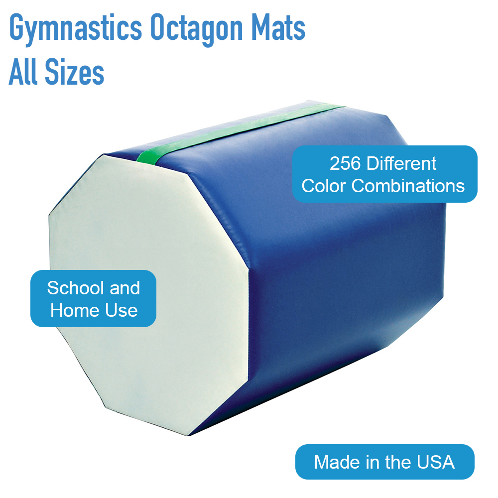 octagon tumbler mat infographic