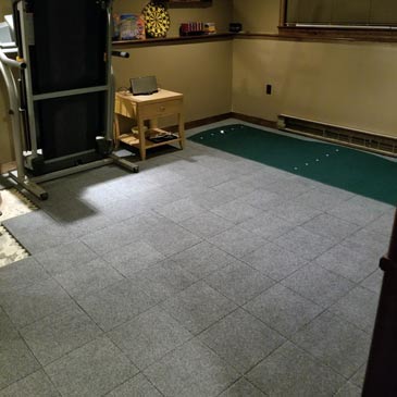 raised carpet tiles for basement