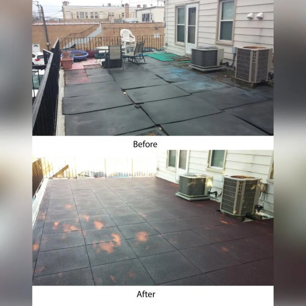 Jews for Jesus installs new rubber rooftop tiles